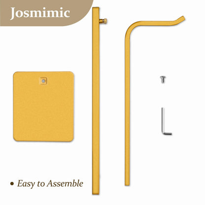 Josmimic 3 Pack Purse Holder Handbag Display Stand: Gold Hanger Rack for Bags, Purses, and Wreath, Adjustable Hook Stand for Tabletop, Closet, and Retail Use for Vendors