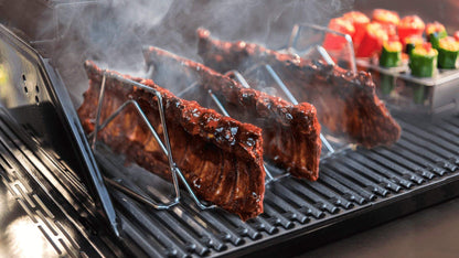 KAMaster V-Shaped Turkey Roasting Rack,Stainless Steel Rib Rack for Smoking and Grilling,Dual-Purpose Turkey Rack/Rib Rack for Big Green Egg,Kamado Grill Joe,Weber,Primo,Vision and etc.