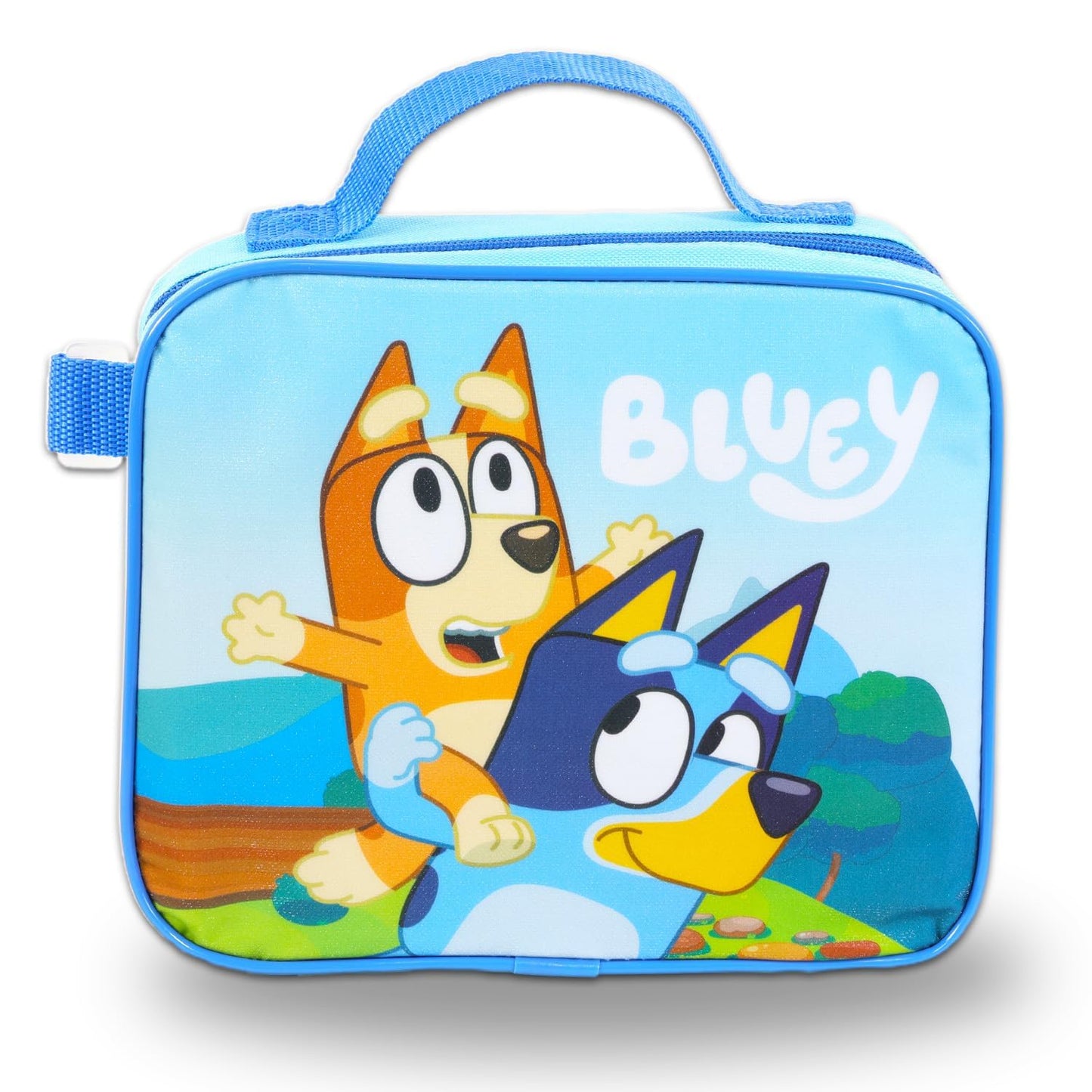 Bluey Backpack and Lunch Bag Set - Bundle with 16” School Bag, Lunch Box, Water Bottle, Stickers, More | Bluey School Supplies for Kids, Toddlers, Girls