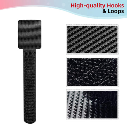 Cord Organizer for Appliances, 12 Pack SUITMAT Cable Holder for Small Kitchen Appliances, Kitchenaid, Air Fryer (Black)