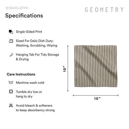 GEOMETRY Dishcloth – Evergreen Collection – Quick-Dry, Ultra-Absorbent, Reusable Microfiber Kitchen Towels for Drying & Cleaning - Pebble Play - 3 Pack