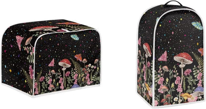 Mushroom Butterfly Toaster Covers: Universal 2 Slice Waterproof Dust Cover for Bread Maker & Oven, Bakeware Protector