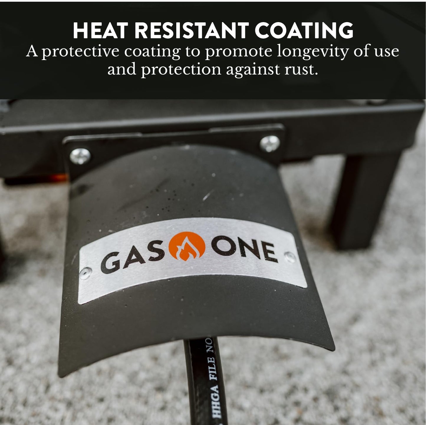 GasOne High Pressure Single Propane Burner - Outdoor Cooking with Heat Shield and Guard – Propane Burner Head for Camping, Tailgating, Seafood Boil, Home Brewing - Patented