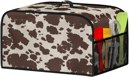 Brown Cow Print Durable Slow Cooker Cover, Dustproof Wear-Resisting Cover for Most 6-8 Quart Slow Cookers