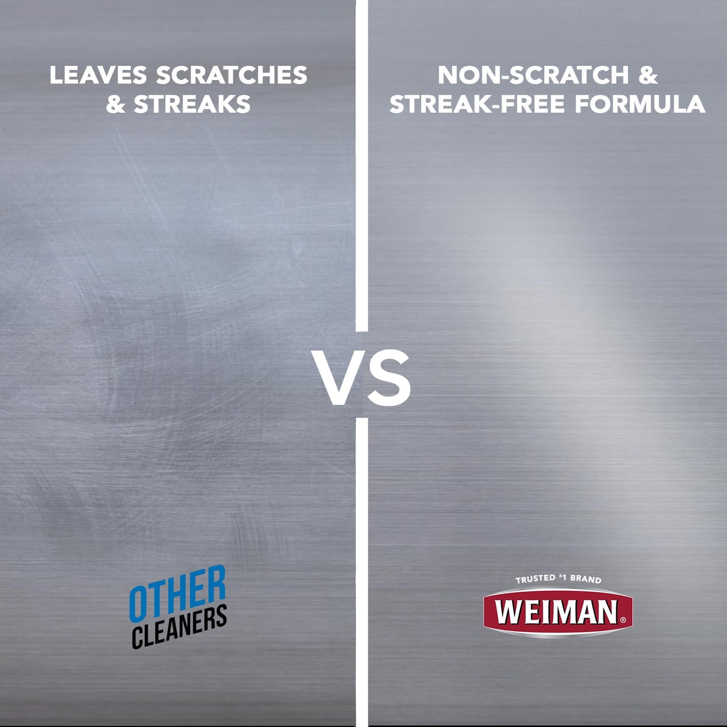Weiman Stainless Steel Cleaner & Polish Kit, 3 Piece - Spray, Wipes & Cloth, Anti-Fingerprint, Removes Grease, Water Spots, Streaks & Residue, Polishing Cleaner Safe for Appliances, Sinks & Grills