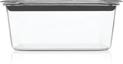 Rubbermaid Brilliance Large Food Storage Container - 9.6 Cup, BPA-Free, Leak-Proof, Clear