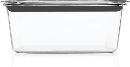 Rubbermaid Brilliance Glass Storage Containers - 8-Cup, 2-Pack | Durable & Clear Design