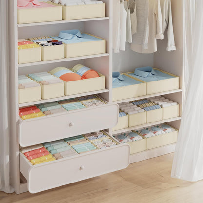 15 Pack Closet Closet DIMJ Drawer Organizer Clothes - Foldable Baby Organizers and Storage & Organizers for Bedroom