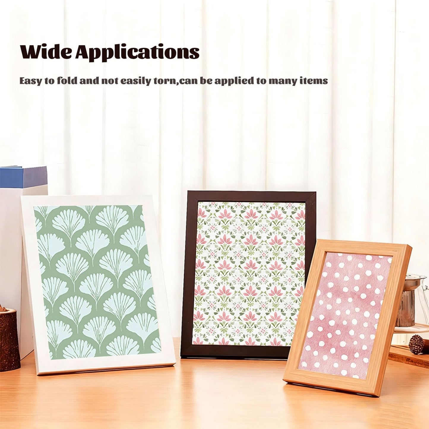MerwDeeyt Scrapbook Paper 12x12 In and 6x6 In Pack, Spring Floral Patterned Paper for Scrapbooking, 48 Sheets Double Sided Decorative Craft Papers for Card Making Journaling Decor (Beige)
