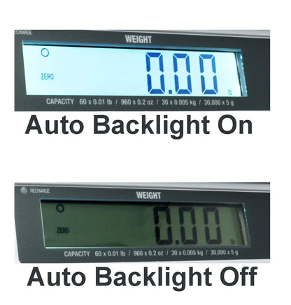 Easy Weigh PX 60 x 0.01 LB Capacity Digital Scale Rechargeable Battery Operated LCD Display Stainless Steel Platter KG Grams Ounces OZ Kitchen Deli Produce Electronic NTEP (PX-60)