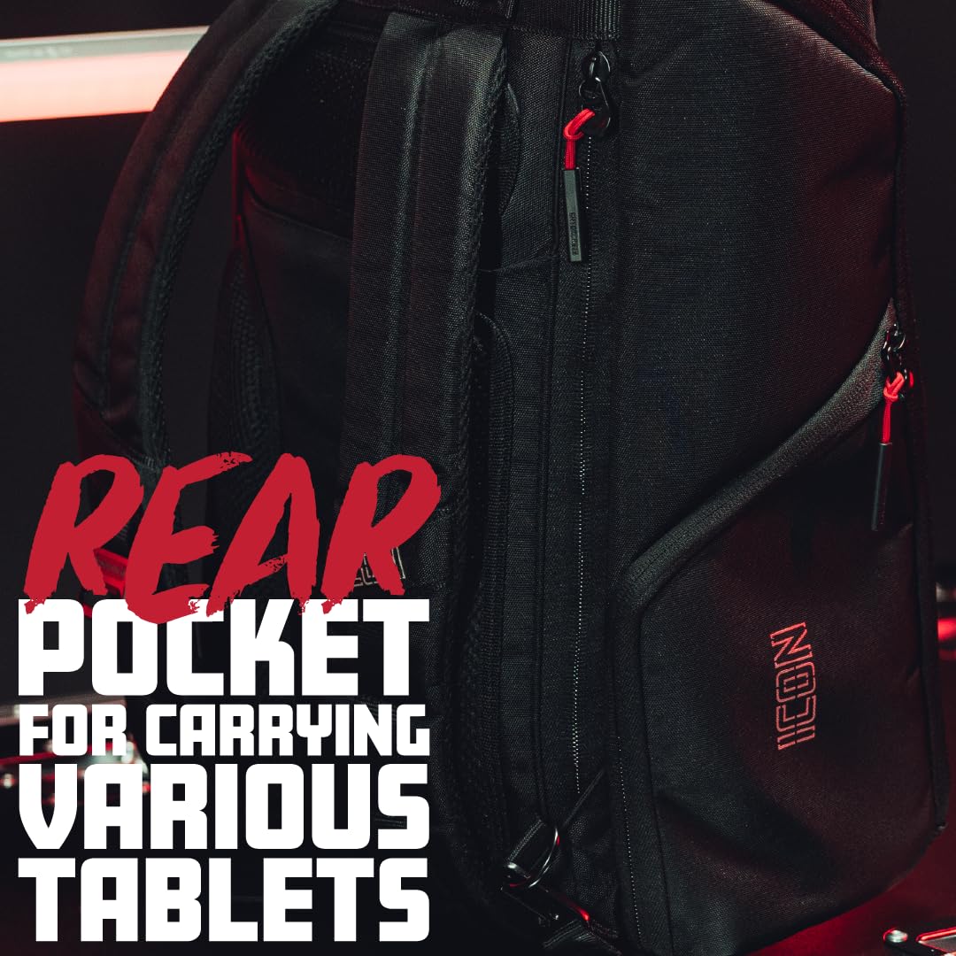 Gator Cases ICON Series Backpack with Weather-Resistant Exterior and Two 10.5" Laptop Compartments, (G-ICON-BP)