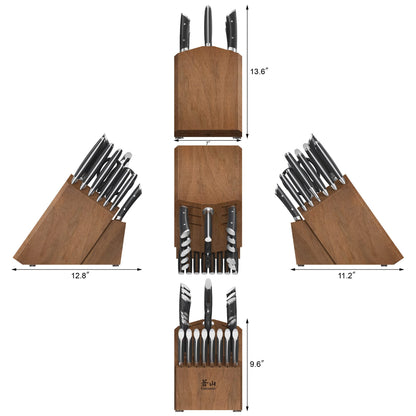 Cangshan HELENA Series German Steel Forged Knife Block Set (23-Piece, Black)