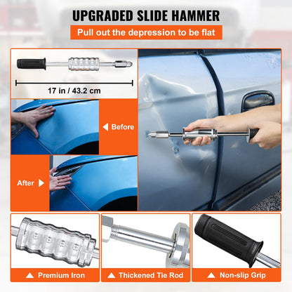 Stud Welder Kit, Stud Welder Dent Repair Kit, 800VA Spot Welder Stud, 110V Welder Stud Kit, Spot Welder Machine，Stud Gun Dent Puller Kit with Complete Accessories (4500-1)