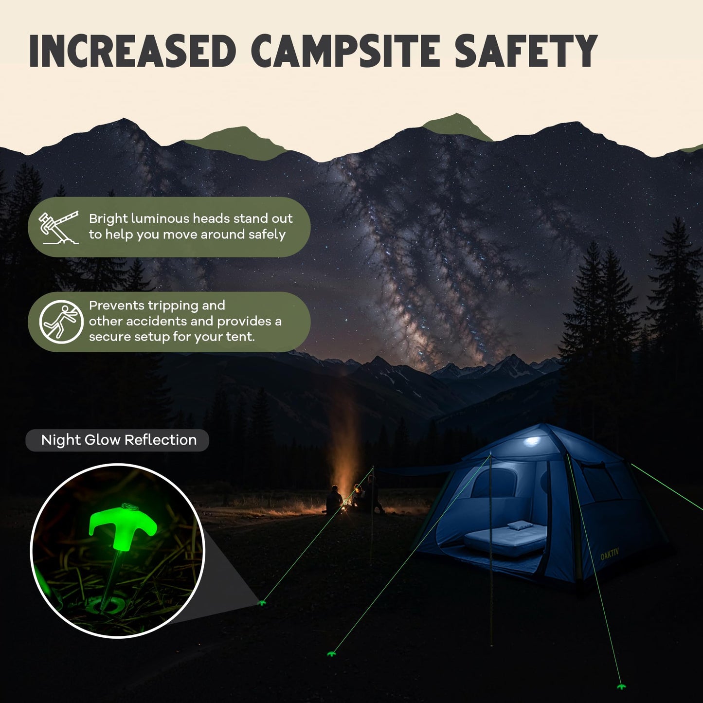 Oaktiv Inflatable Tents for Camping - CloudCamp Glamping Tent for 6 People Waterproof Oxford Fabric(210D), Quick Setup Air Tent with Manual & Battery Pump, UV Protection, 4-Season Inflatable Tent