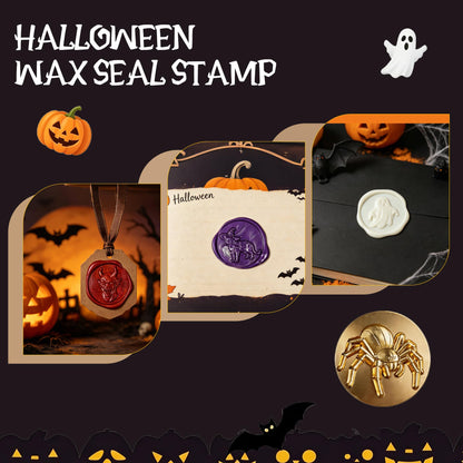 Mceal Wax Seal Stamp Head, 3D Embossed Relief for DIY Crafts, Wedding Invitations, Gift Wrapping, Halloween Collection (Coffin)