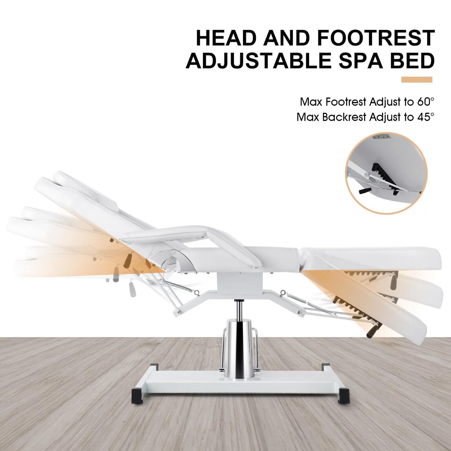 Artist hand Professional Hydraulic Tattoo Bed Swivel aesthetician Chair Adjustable Beauty Esthetician Spa Table for Eyelash Facial Bed Extensions Salon Equipment