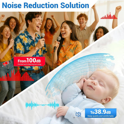 MAGICUBETIC 10 Pack Acoustic Panels,Thicker 0.47"Self-Adhesive Soundproof Wall Panels,High Density Sound Proof panels for Walls, Office, Reccording Studio, Home,Living Room-Black(Size-48 * 24 inch)