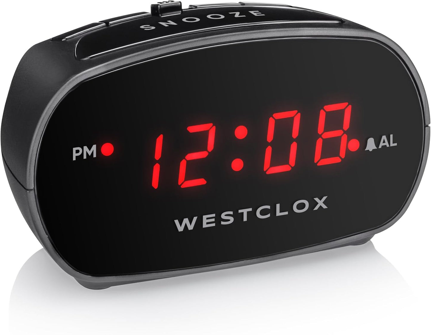 Westclox Simple Digital Alarm Clock with LED Display, Easy to Operate (Single Alarm)