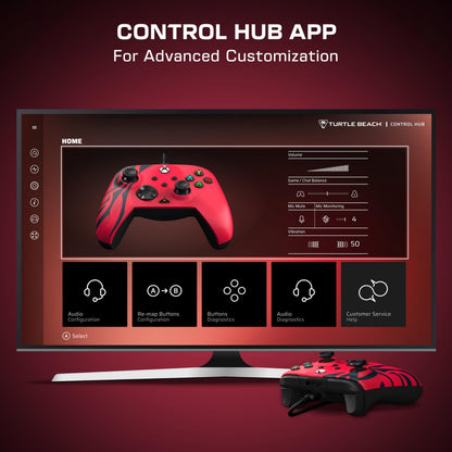 PDP Gaming Xbox Series X|S Red Bundle: REMATCH Wired Gamepad Controller & AIRLITE Wired Headset with Mic, Licensed Xbox One Gamepad, Customizable Joysticks/Triggers in App, Windows PC, Red and Black