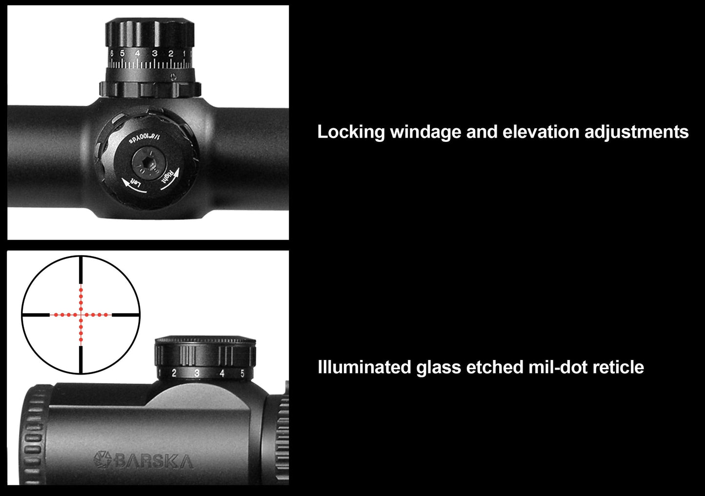 Barska AC10550 10-40x50 Extreme 30mm Scope Illuminated Reticle with Rings and Sunshade