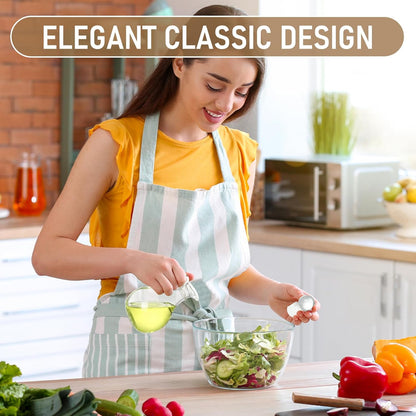2 10.5 oz Set Teenyyou Pcs Oil and Vinegar Dispenser Cruet Olive Oil Dispenser Bottle Vinegar Glass Cruet for Kitchen