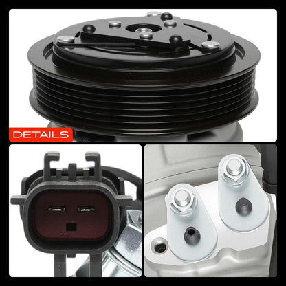 A-Premium Air Conditioner AC Compressor with Clutch Compatible with Dodge Ram 1500 2004-2007, Ram 2500 2004-2007, Dakota 2004-2007 & Mitsubishi Raider 2006-2007
