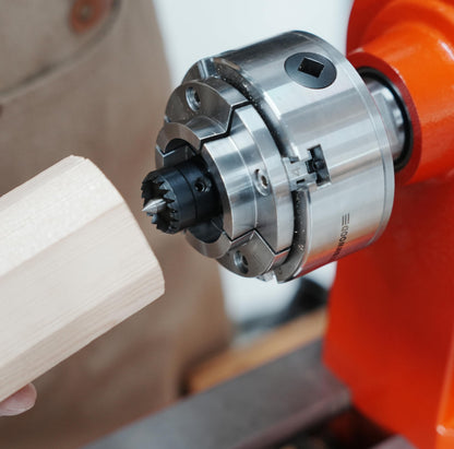 BMWOOD CK-CDC3/4+1 Two pcs 1" and 3/4“ Diameter Multitooth Drive Centers with Spring-Loaded Point Fits Most 4 Jaw Chucks for Woodturning Lathe.