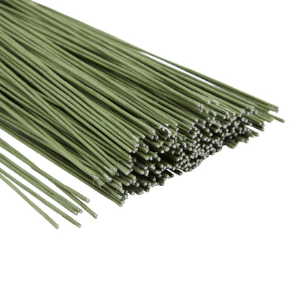 Juvale 300 Pieces Green 18 Gauge Wire for DIY Crafts, Artificial Flower Arrangements (16 in)