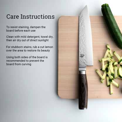 Shun Cutlery Small Hinoki Cutting Board, 10.75" x 8.25" Small Wooden Cutting Board for Kitchen, Medium-Soft Wood Preserves Knife Edges, Forest Stewardship Council Certified, Japanese Chopping Board