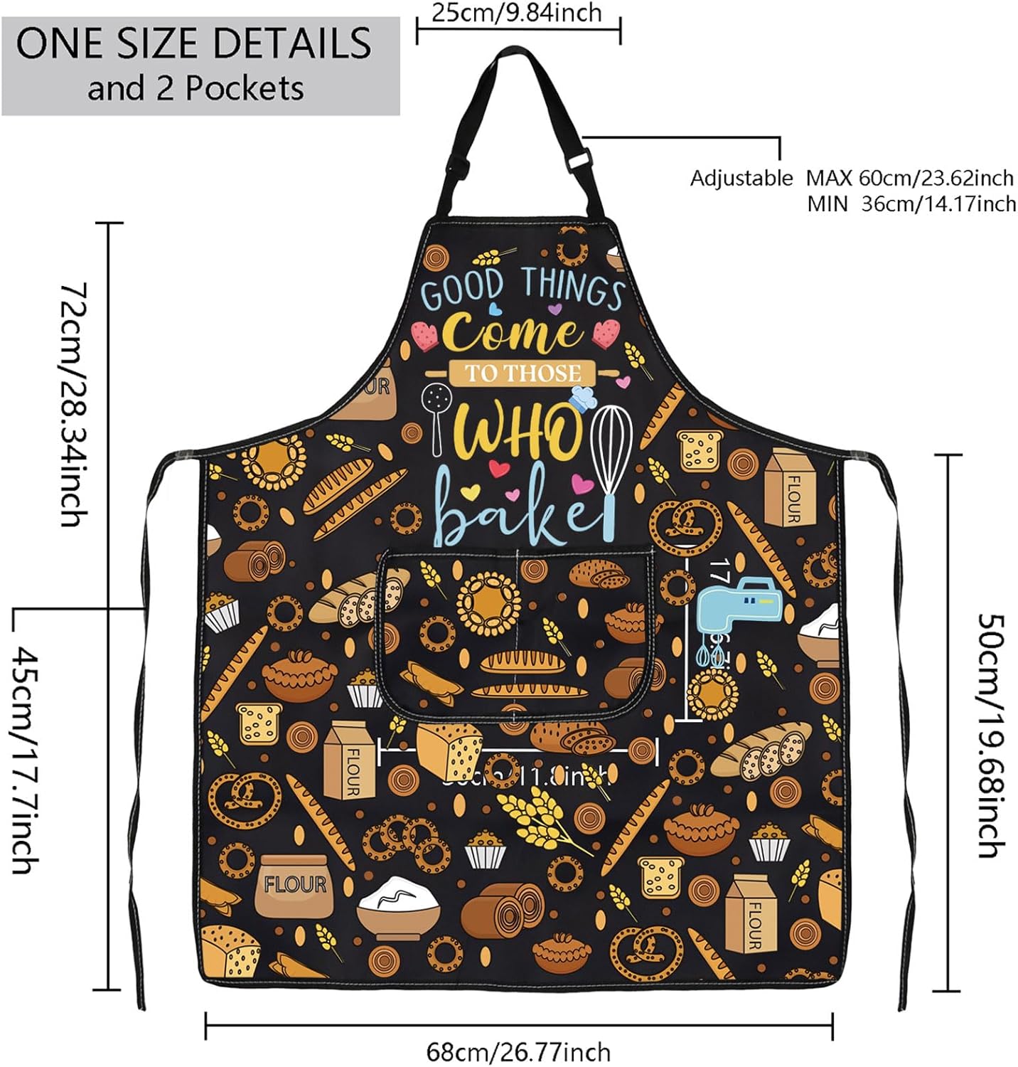 MBMSO Baking Apron: The Secret Ingredient is Always Love, Gifts for Bake Lovers