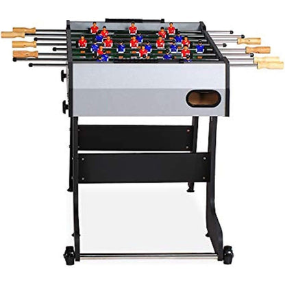 KICK Monarch 48" Folding Foosball Table (Gray) – Compact Indoor Game Table