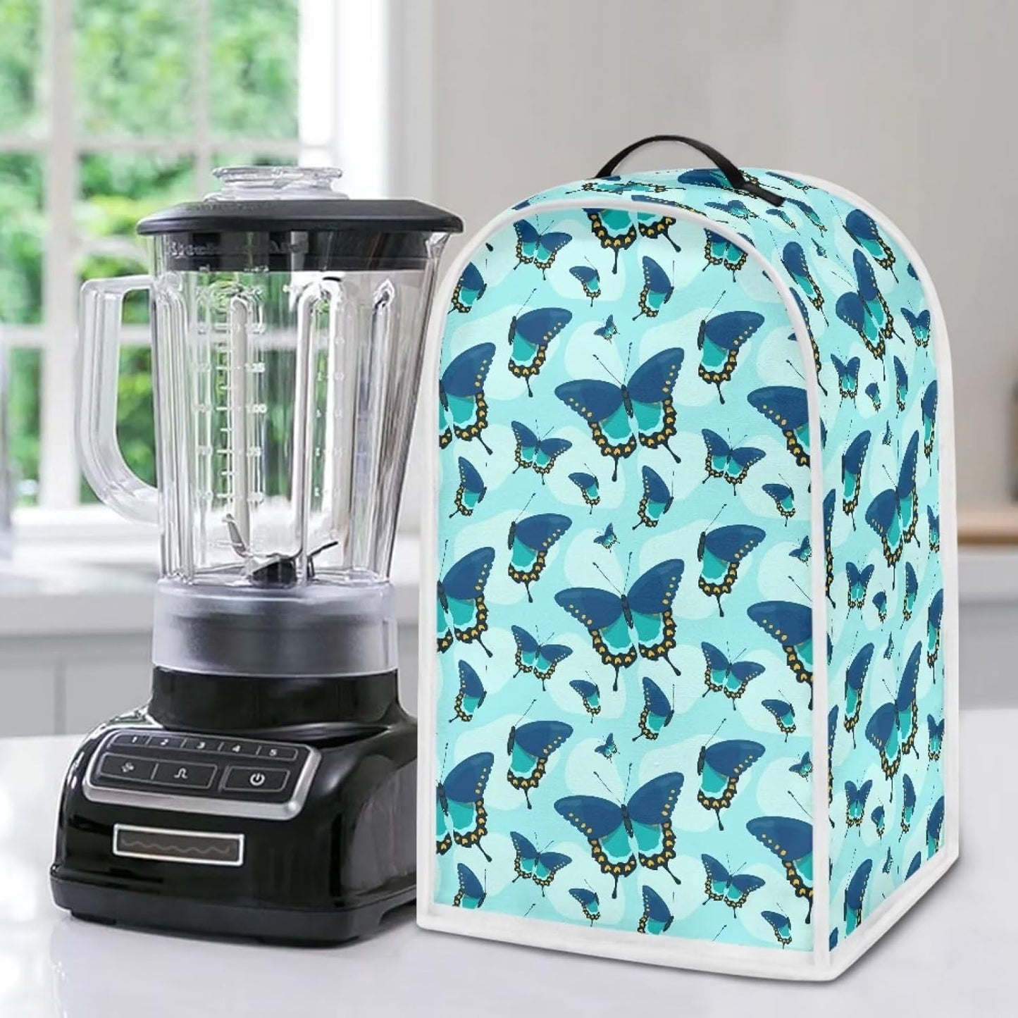 Sunflower Rooster Blender Cover, Fingerprint-proof Dust-proof Protection for Appliances, Waterproof Fabric Case for