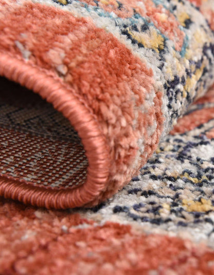 Unique Loom Lola Collection Area Rug - Vivacious (10' x 12' 4" Rectangle, Brick Red/Blue)