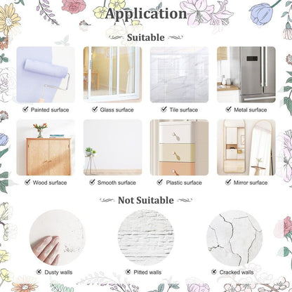 Pink Cartoon Animal Wall Decals, Bear Squirrel Rabbit Holding Flowers Flying Wall Stickers Peel and Stick Wall Decal Self Adhesive Wall Art Sticker for Girls Baby Nursery Kids Room Home Decor