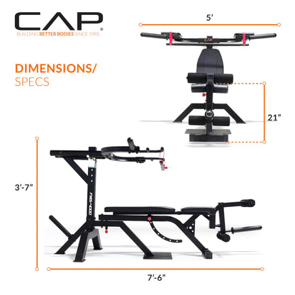 Cap Barbell Multifunctional Leverage Gym Machine for Full-Body Strength Training
