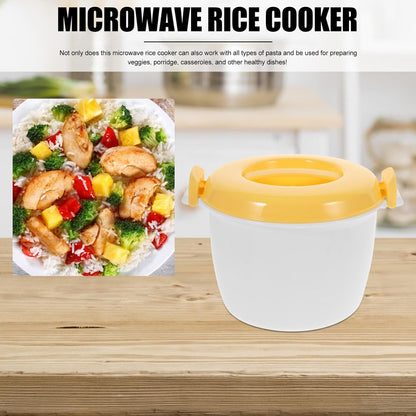 Microwave Rice Cooker Vegetable Steamer Set, Portable Non-Stick Pot for Cooking Soup, Rice, Stews, Oatmeal