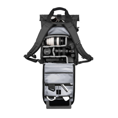 WANDRD PRVKE Rolltop 15L V4 Photography Bundle – Compact Travel Camera Backpack with Essential Camera Cube and Laptop Sleeve