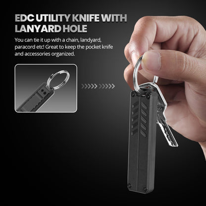 coldown Utility Knife, Pocket Knife with Clip, Box Cutter Knives, EDC Scalpel Knife, 10 Extra Carbon Steel Replacement Blades #23, Great EDC Gadget Gift for Men Women