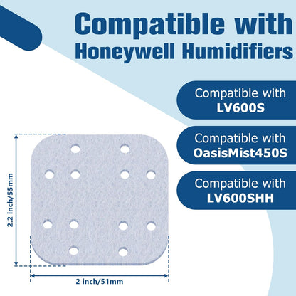Humidifier Replacement Filters for LEVOIT, Mineral Absorption Pad Compatible with LV600S, LV600HH, OasisMist450S