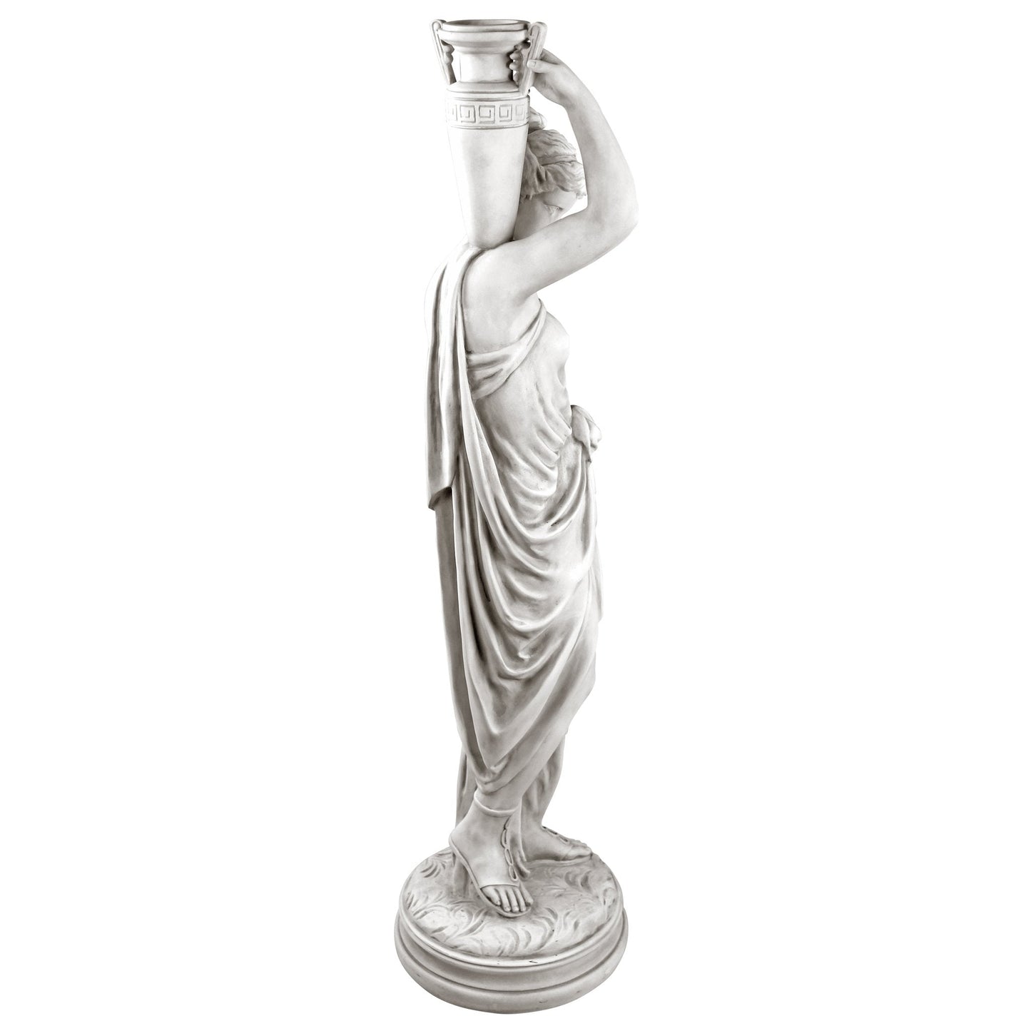 Design Toscano Dione the Divine Greek Water Woman Indoor/Outdoor Garden Statue, Grande, 38 inches tall, Cast Stone Resin, Antique Stone Finish