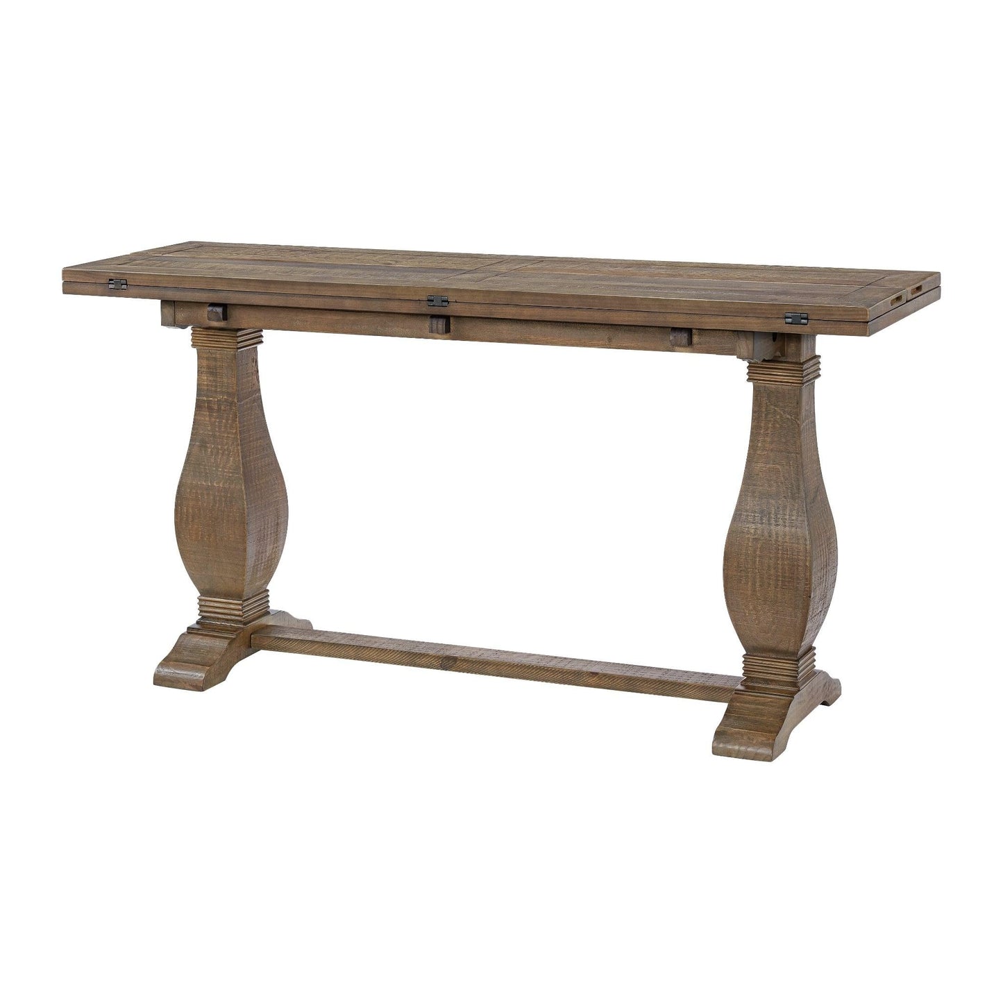 Martin Svensson Home Napa Sofa Console Table, Modular Flip Top Dining or Accent, Solid Natural Wood
