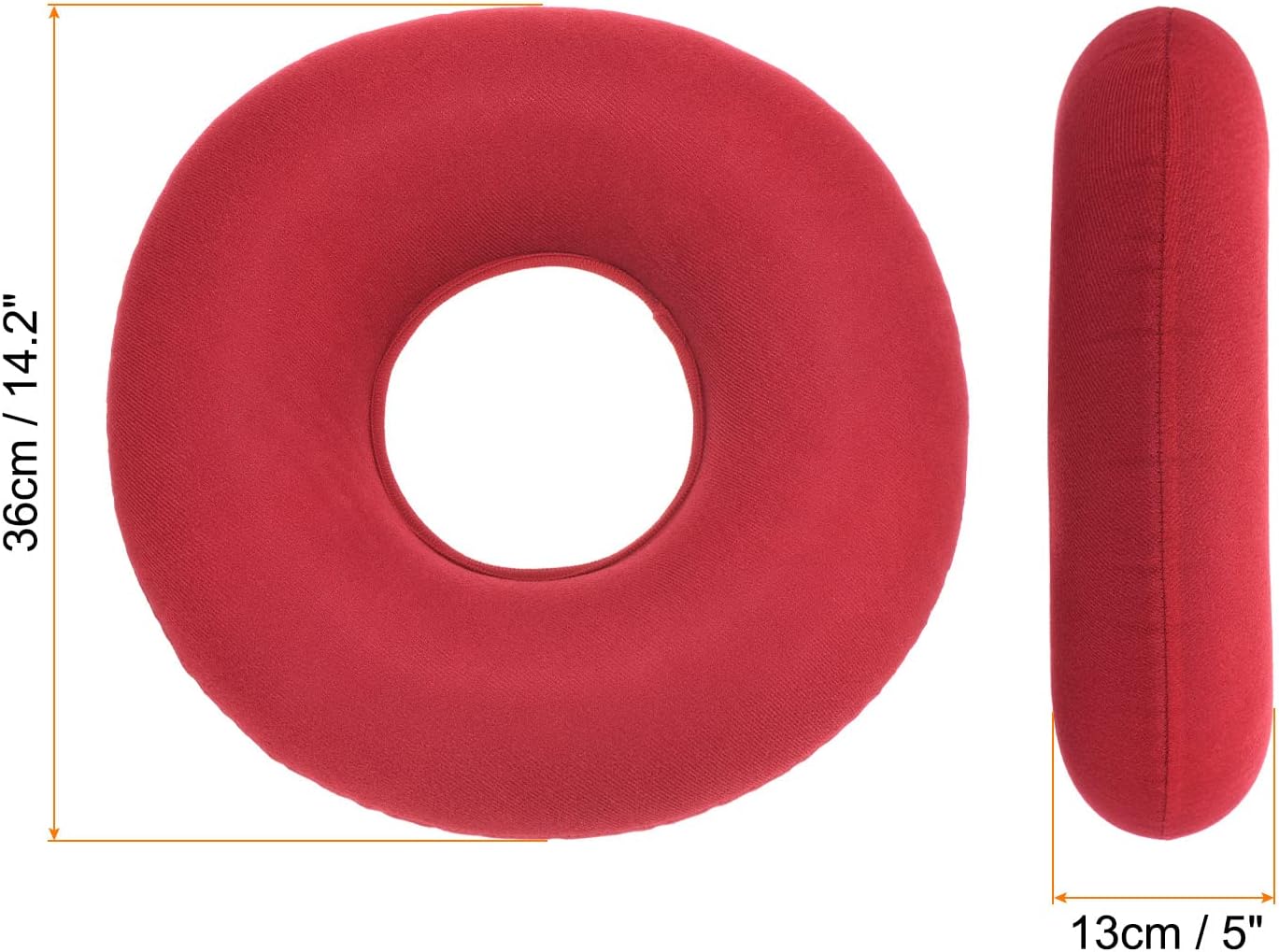 PATIKIL Portable Inflatable Seat Cushion, Donut Chair Pillow with Pump for Home, Office, and Car Use