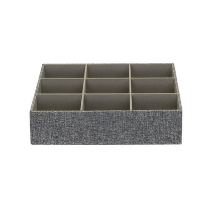 Household Essentials 3 Piece Drawer Organizers Starter Set, Customizable Inserts, Large Tray and 2 Small Trays, Graphite