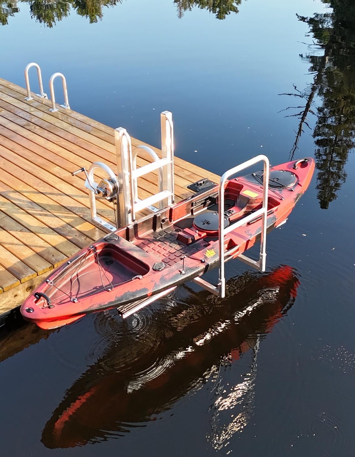 Golden Boat Lifts Kayak Launch, 3-7 Step Aluminum Dock System (3-Step Standard)