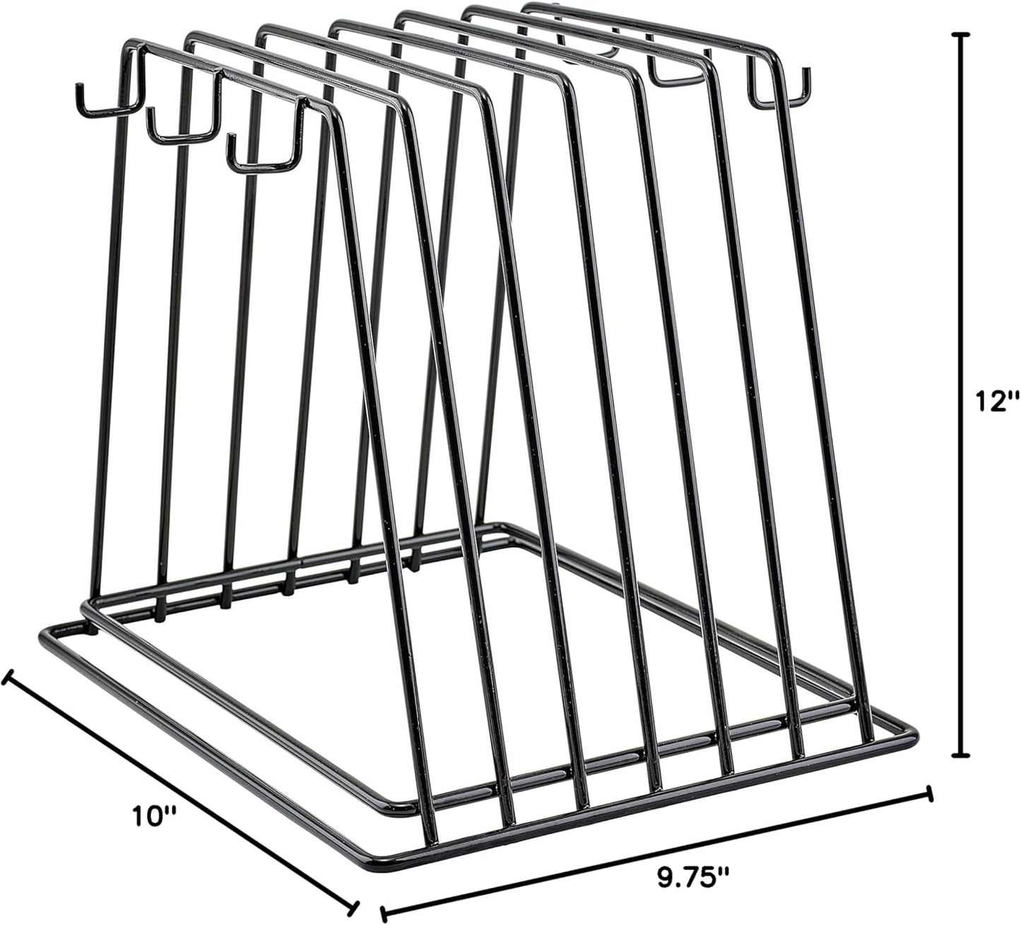 Winco 6-Slot Vinyl Coated Medium Cutting Board Rack