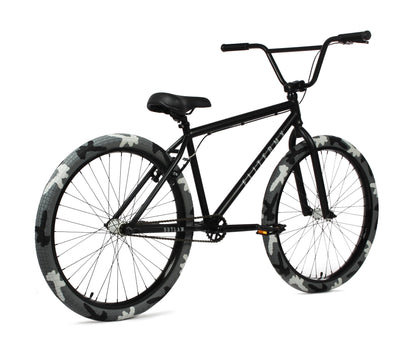 Elite BMX Bicycle 18", 20" & 26" BMX Bikes - Freestyle BMX Bike All Models Come with 3 Piece BMX Crankset (26" Outlaw, Black Combat)
