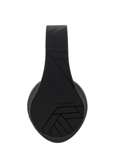 PowerLocus Bluetooth Over-Ear Headphones, Wireless Stereo Foldable Headphones Wireless and Wired Headsets with Built-in Mic, Micro SD/TF, FM for iPhone/Samsung/iPad/PC (Black)