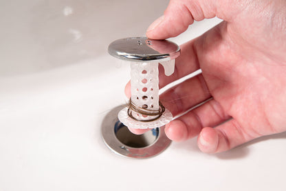 TubShroom and SinkShroom Drain Protectors Hair Catchers for Bathtubs and Sinks, Chrome