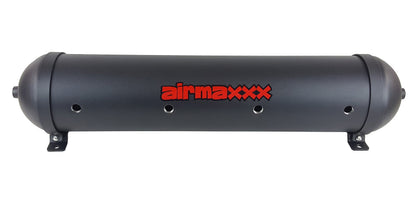 airmaxxx 5 Gallon Seamless Aluminum Air Tank – 9-Port 250 PSI Black