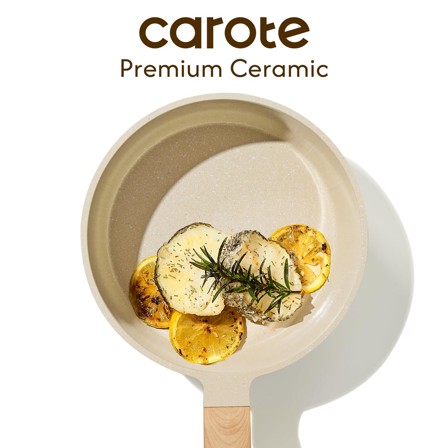 CAROTE 1.5Qt & 2.5Qt Sauce Pan Sets with Lid Ceramic Nonstick Pot Set Non Toxic Saucepan with Stay-cool Handle Small Kitchen Cooking Pots, Easy to Clean, Induction Comptable, PFOA FREE